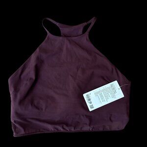 NWT Nulu High-Neck Mesh-Hem Tank Size 14